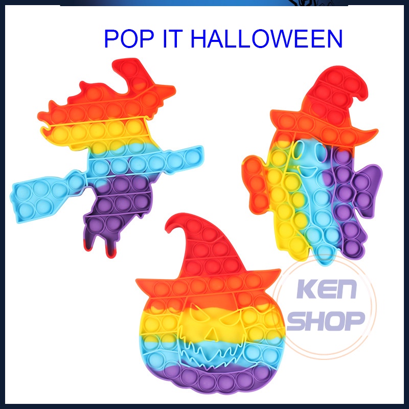 Pop it Halloween, đồ chơi bóp bong bóng giảm stress