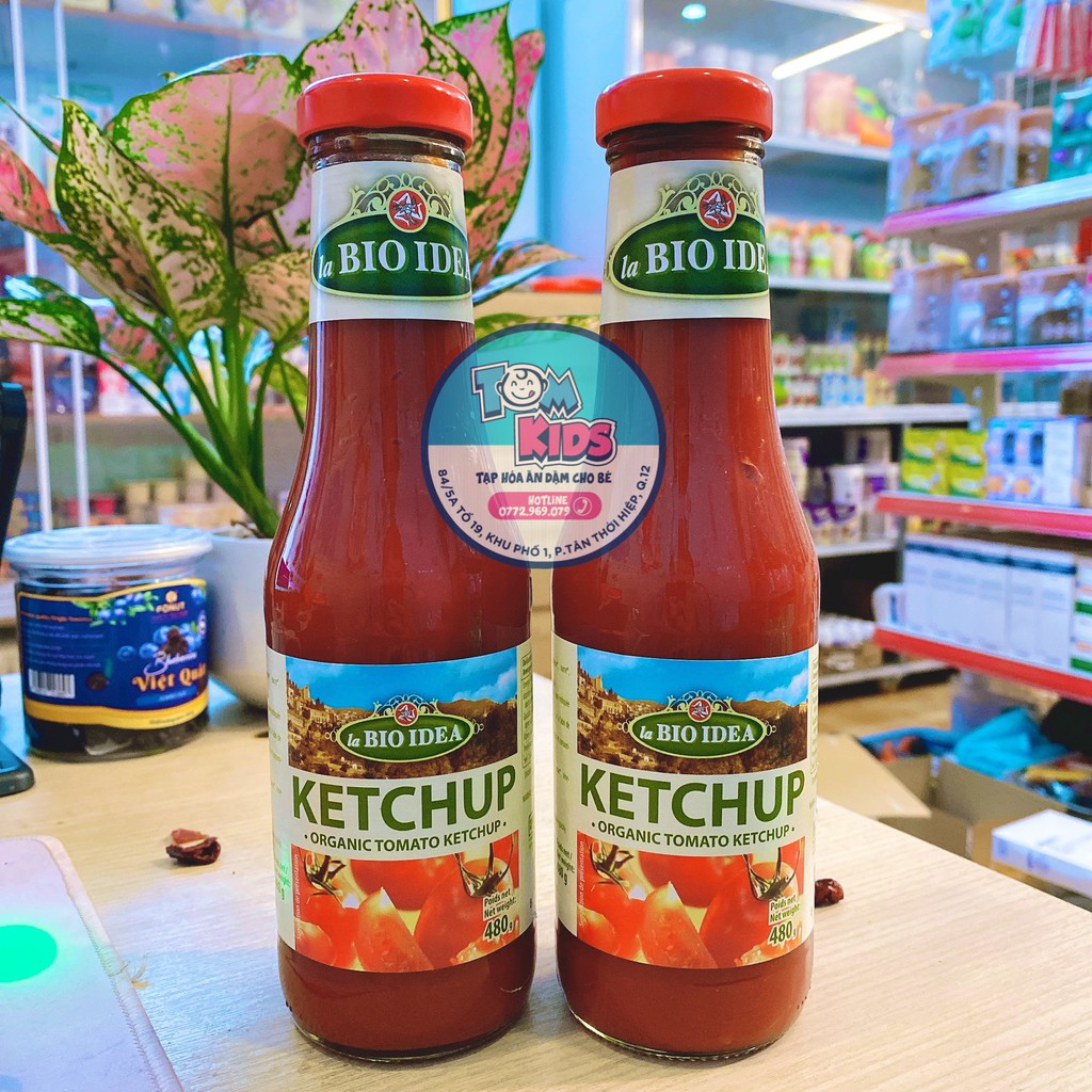 SỐT TƯƠNG CÀ CHUA/KETCHUP HỮU CƠ 480g MẫU Mới