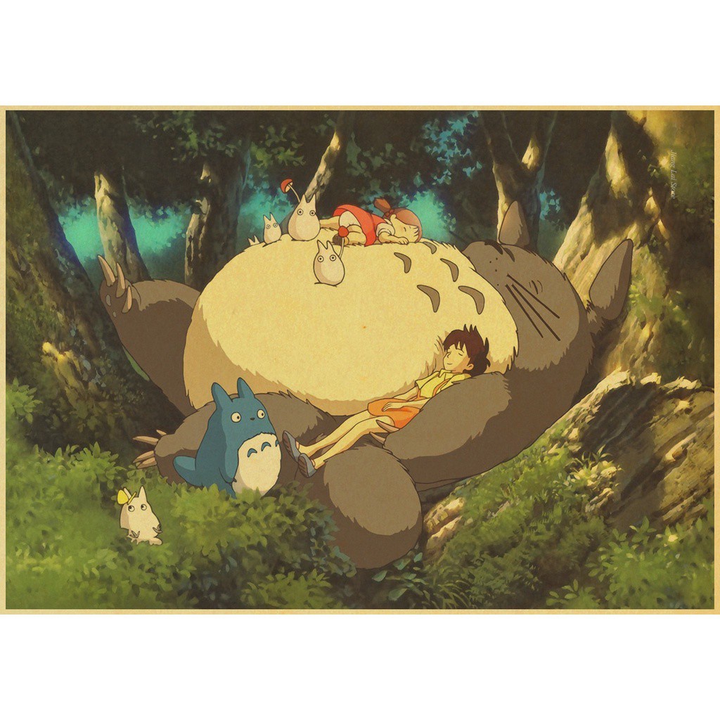 Poster Phim Hoạt Hình Hàng Xóm Tôi Là totoro