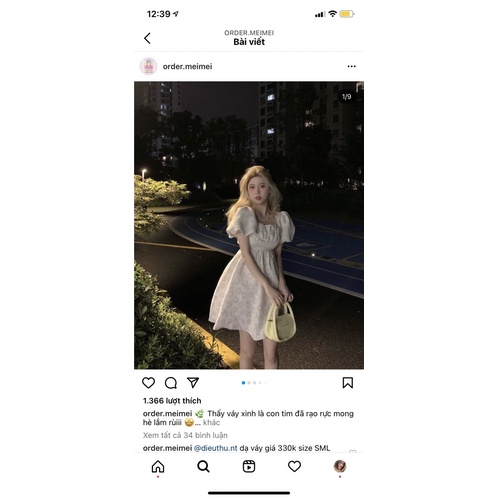 váy babydoll ordertaobao