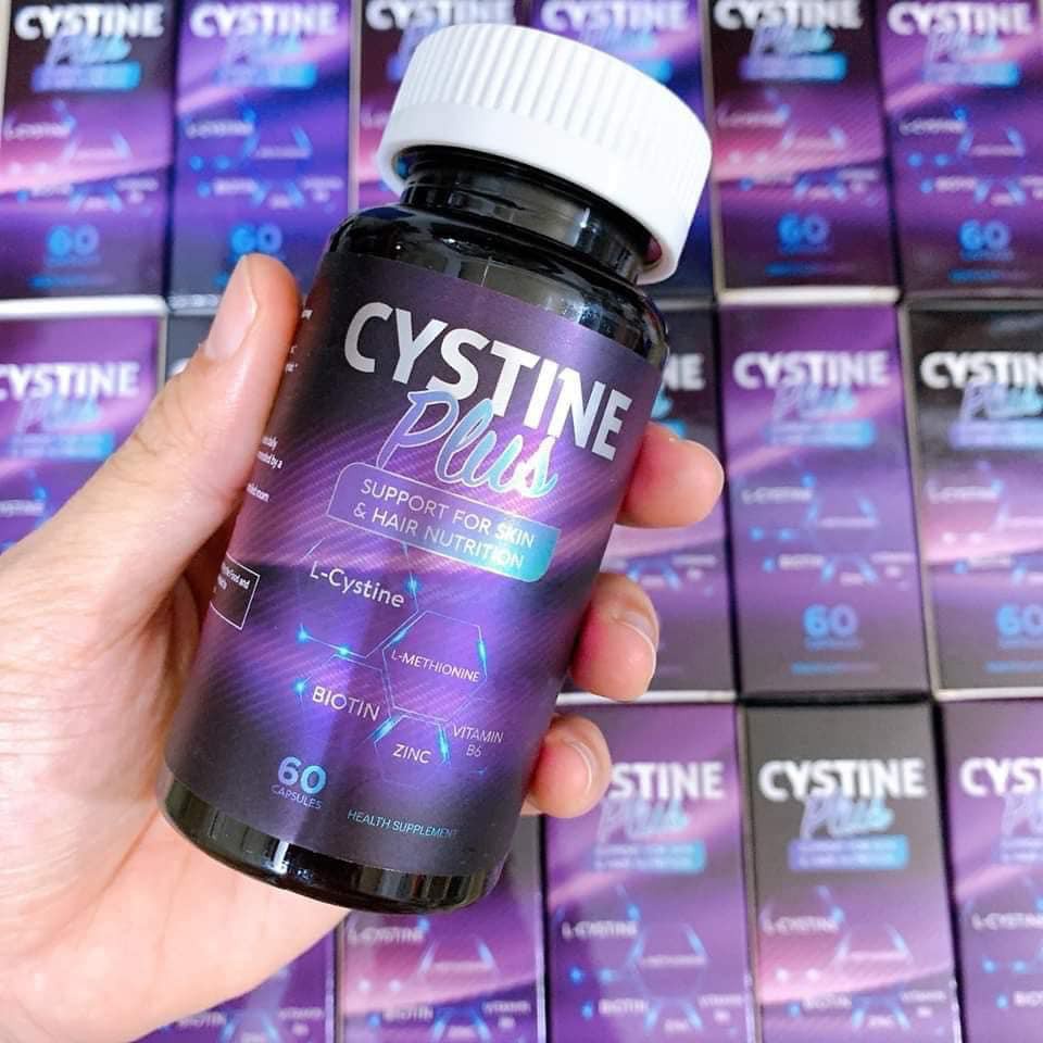 Viên uống giảm mụn, ngăn rụng tóc và giảm sắc tố Supplement Fact Cystine Plus 60 viên