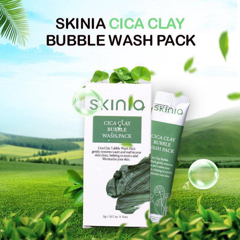Mặt nạ đất sét sủi bọt làm sạch sâu Skinia Cica Clay Bubble Wash Pack | BigBuy360 - bigbuy360.vn
