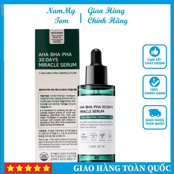 Tinh Chất Làm Giảm Mụn Some By Me AHA-BHA-PHA 30 Days Miracle Serum 50ml