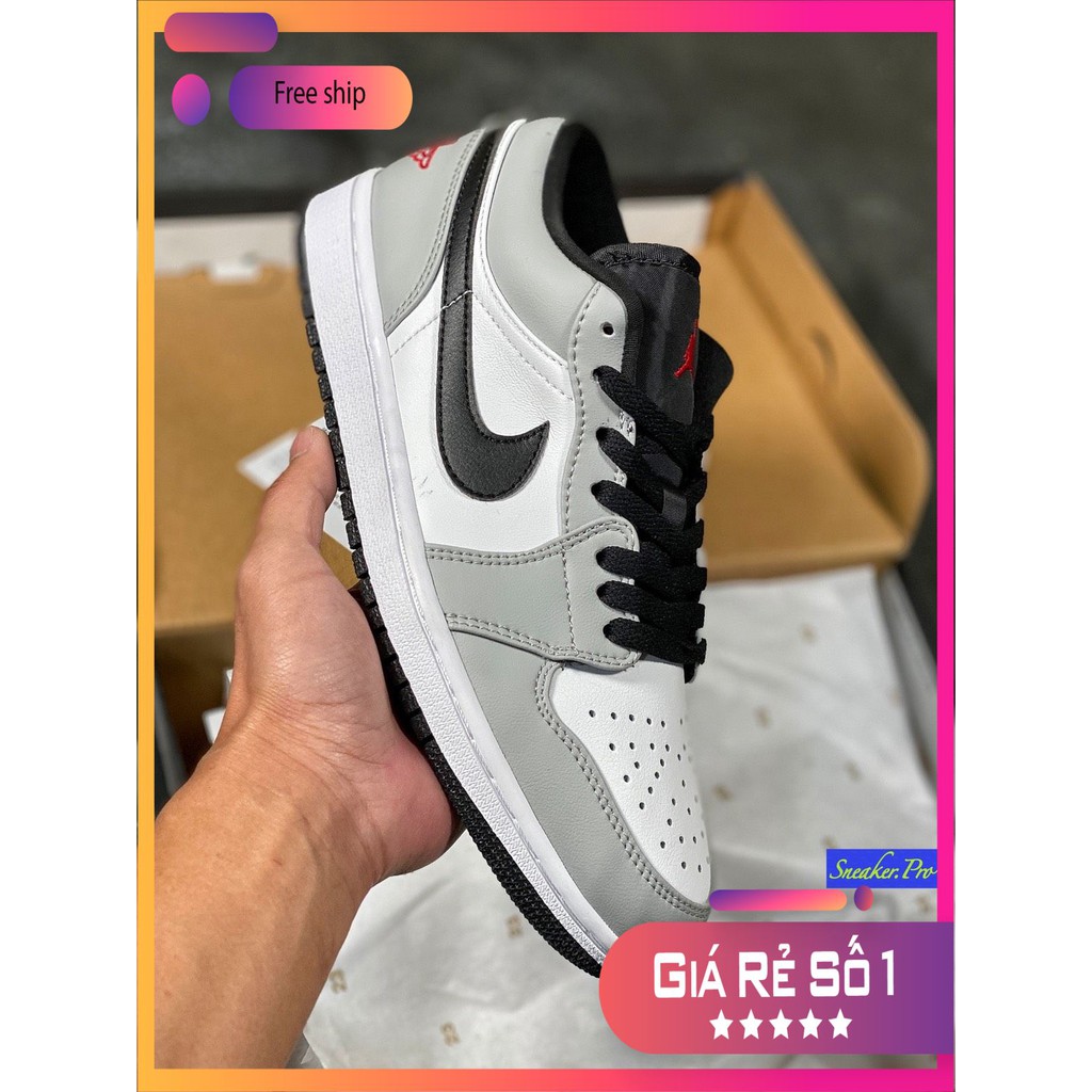 (FULL BOX) Giày thể thao Air Jordan 1 Low Light Smoke Grey siêu đẹp dành cho nam nữ | BigBuy360 - bigbuy360.vn