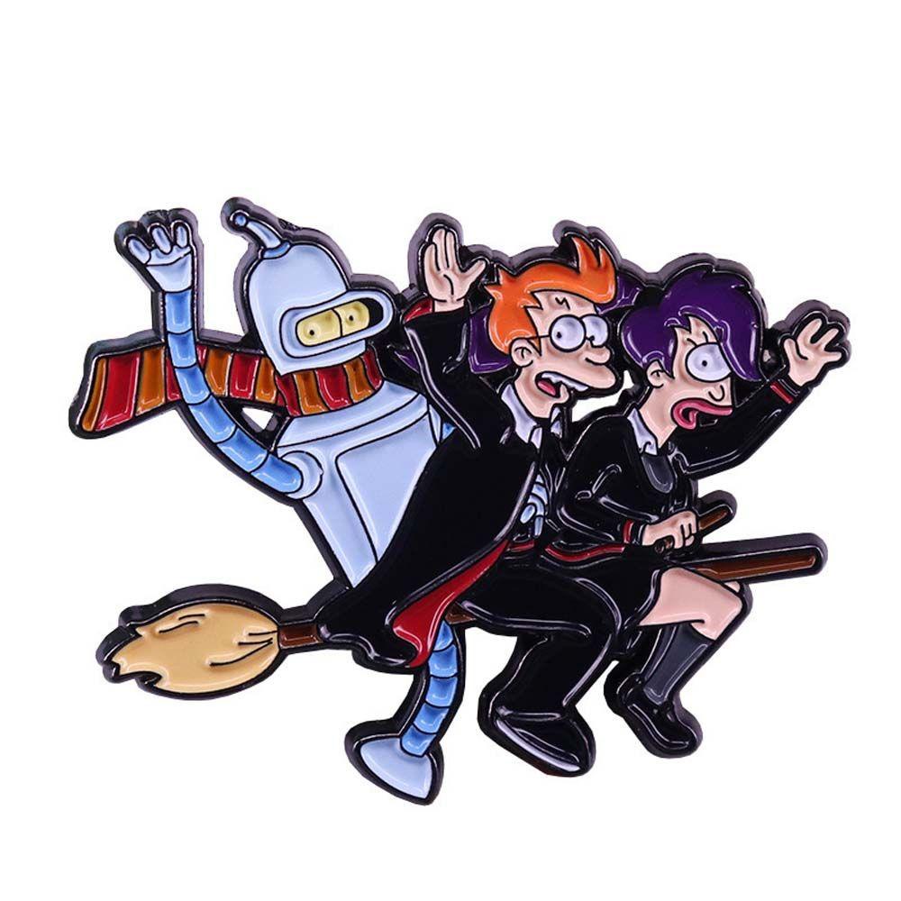 Trâm Cài Áo Philip J.Fry Tráng Men Hình Phim Futurama Kid Làm Quà Tặng Cho Nữ