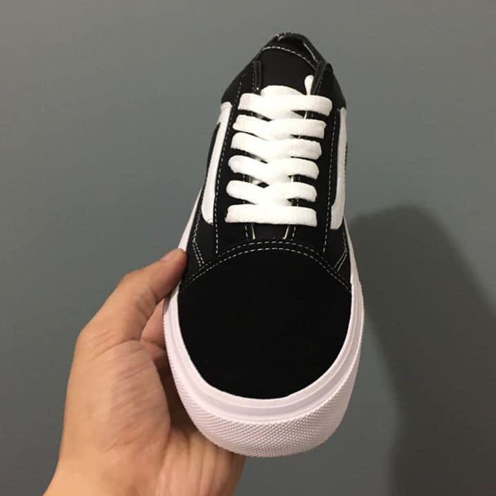 Giày 𝐕𝐚𝐧𝐬 𝐕𝐚𝐮𝐥𝐭 ⚡️𝕋ổ𝕟𝕘 𝕊ỉ⚡️ Giày Sneaker 𝐕𝐚𝐧𝐬 𝐎𝐥𝐝 𝐒𝐤𝐨𝐨𝐥 Đen Nỉ, 𝐕𝐚𝐧𝐬 Caro lười đủ size nam nữ | BigBuy360 - bigbuy360.vn