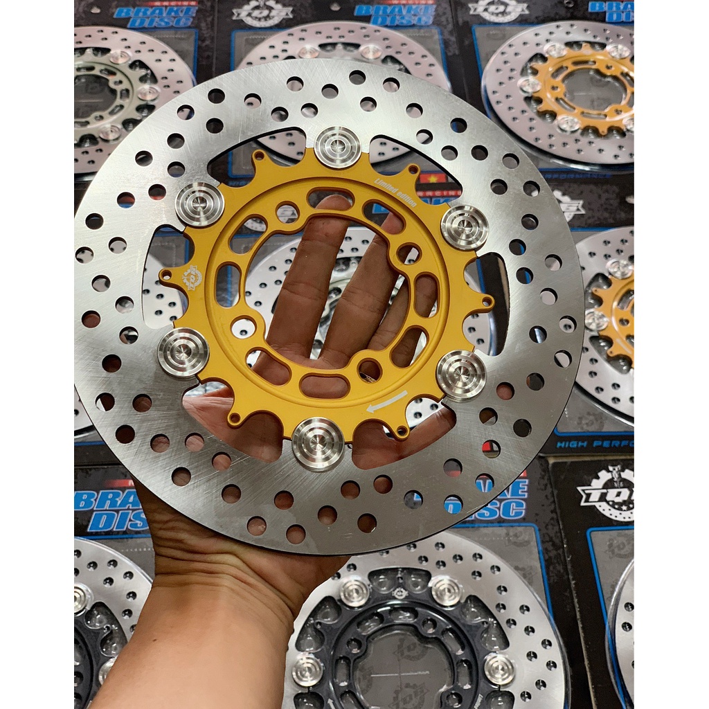 Đĩa TQ6 4Lỗ Khoen Nút Inox Lòng Nhôm Gắn Cho Ya - Hon