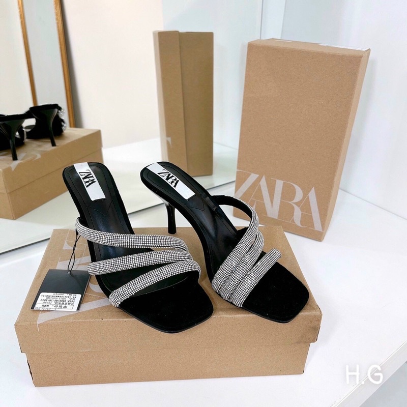 Guốc zara quai đá fullbox
