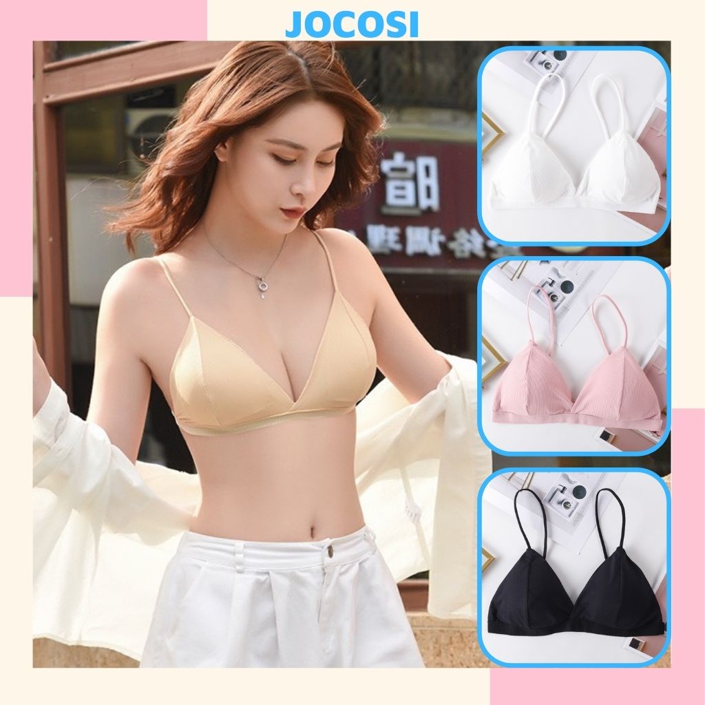 Áo bra nữ 2 dây đẹp, áo lót không gọng mút mỏng sexy và gợi cảm JOCOSI 812