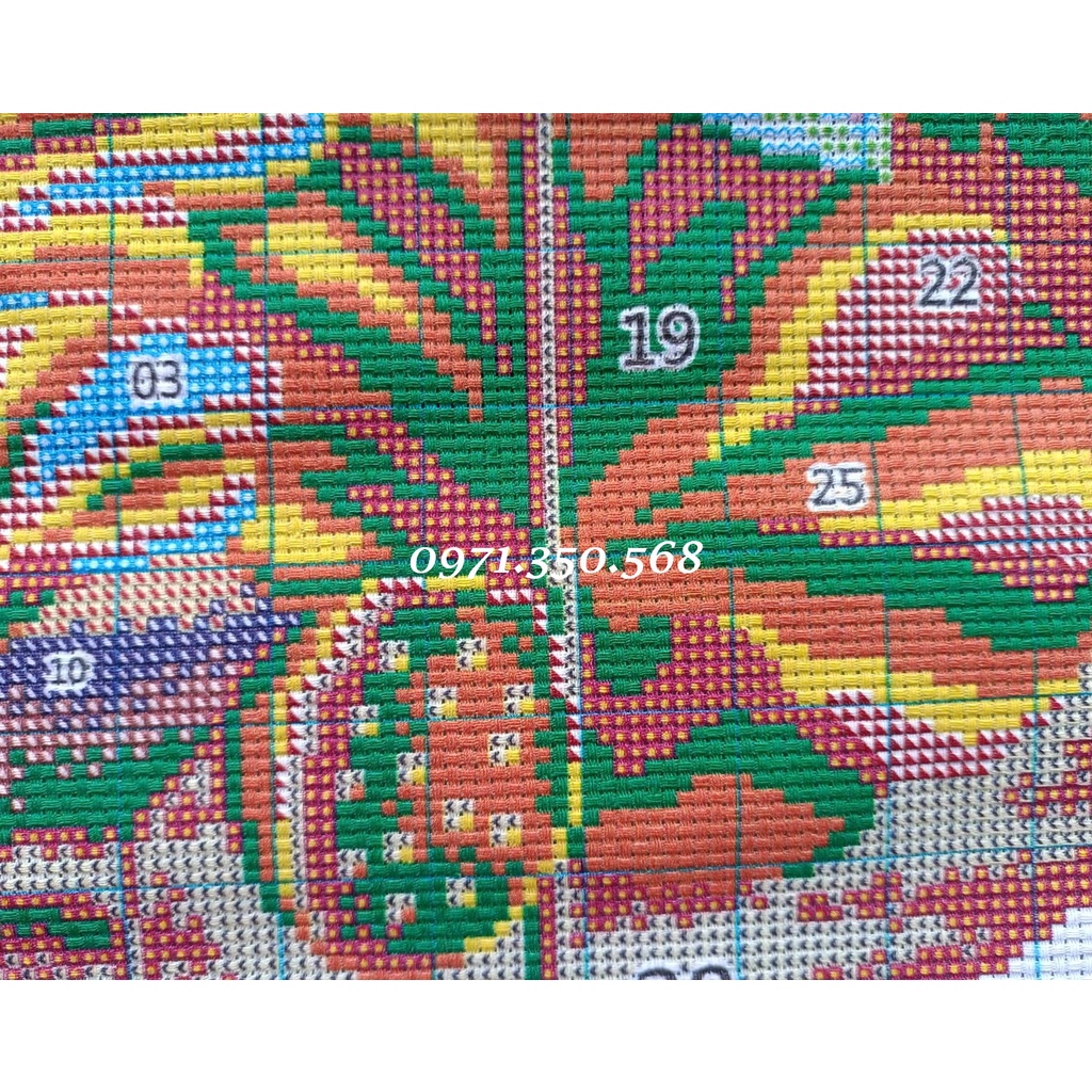 Tranh thêu chữ thập Hoa Sen A-308 I 75x75cm