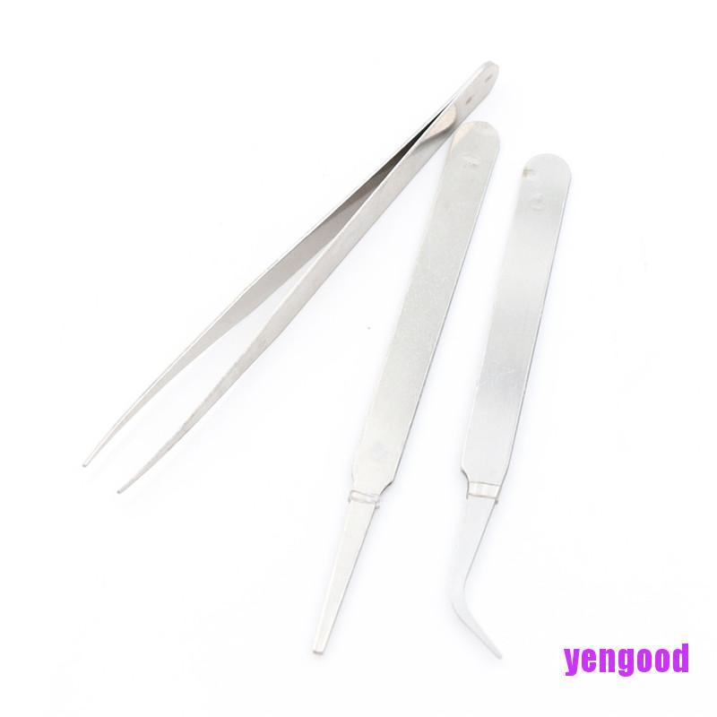 Bộ 3 Dụng Cụ Sửa Chữa Điện Tử Bằng Thép Không Gỉ Độ Chính Xác Cao DIY