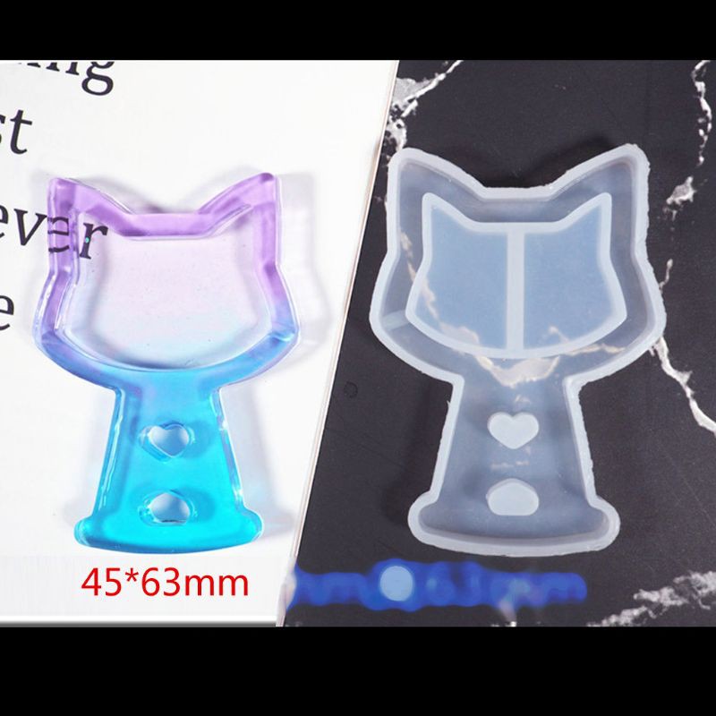 Khuôn Silicone Làm Mặt Dây Chuyền Hình Bàn Chân Mèo