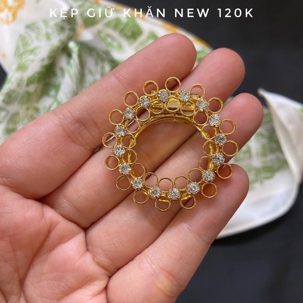 Vòng giữ khăn - Kẹp giữ khăn phụ kiện thời trang cho khăn lụa