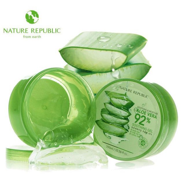 Gel dưỡng da chiết xuất lô hội Nature Republic Soothing &amp; Moisture Aloe Vera 92% Soothing Gel