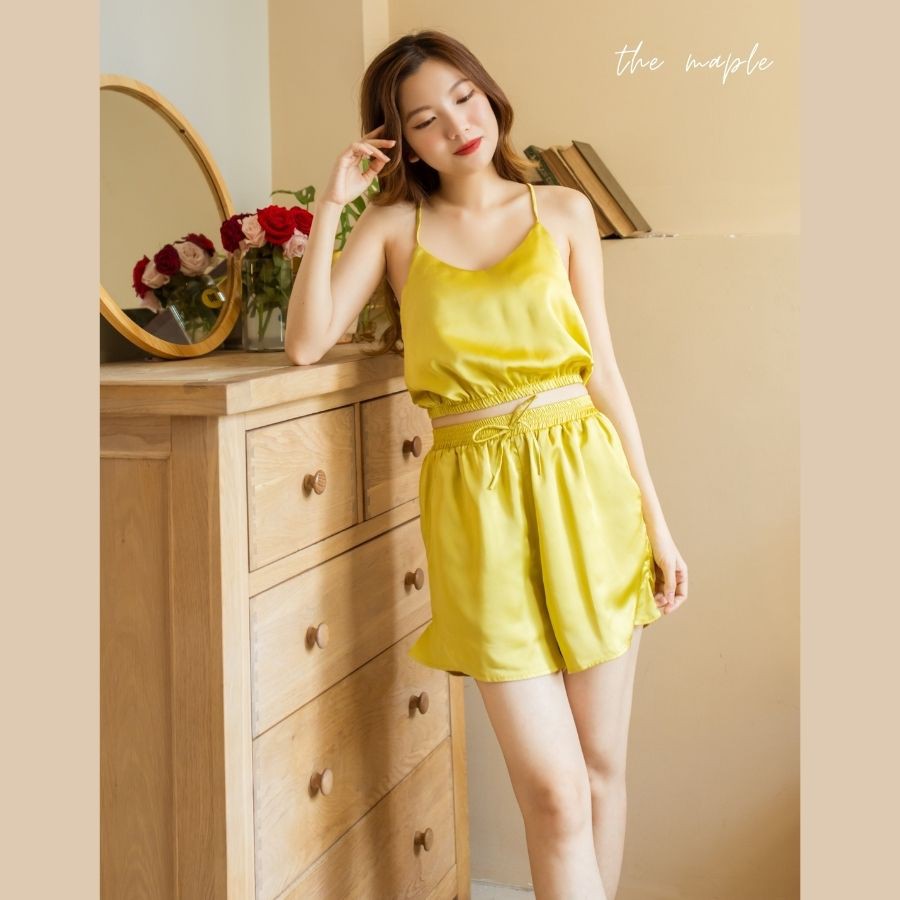 Bộ mặc nhà The Maple Màu Bơ