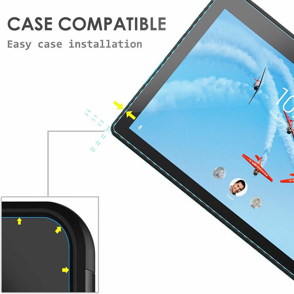 Kính cường lực cho Lenovo Tab P11 J606 J706 X306 X605 Tab M10 FHD 10.3 TB-X606 Tab M7 TB-7305 Yoga Smart Tab 10.1 yogatab5/YT-X705 Tab M8 FHD 8705 8505 Tab M10 TB-X605 Tab 4 10 10.1 Tab 8.0  E10 10.1 P10 Tablet 9H HD Tempered Glass Film Screen Protector