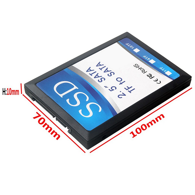 Thẻ Chuyển Đổi Ổ Đĩa Cứng SSD 2.5 Inch 4 TF Sang SATA Tự Làm Cho Micro-SD Sang SATA