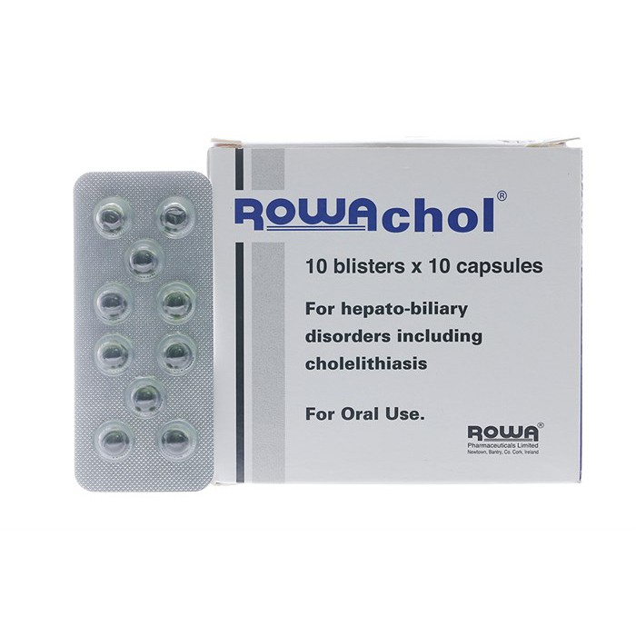 Rowachol hộp to 100 viên - hết sỏi đường mật nhập khẩu từ Ireland