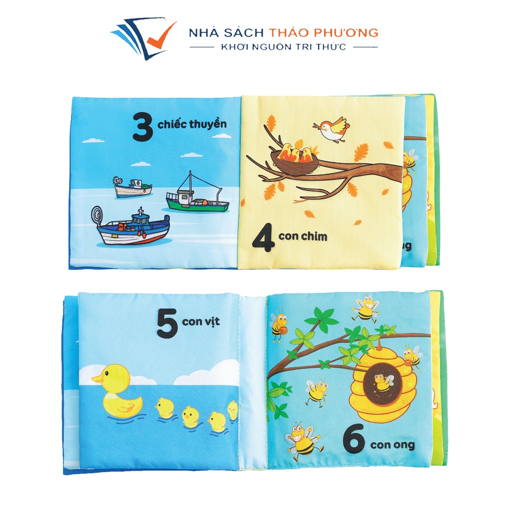 Sách vải Lalala baby, kích thích đa giác quan, My very first book/Cuốn sách đầu tiên của bé (Bộ 8 cuốn, lẻ tuỳ chọn)