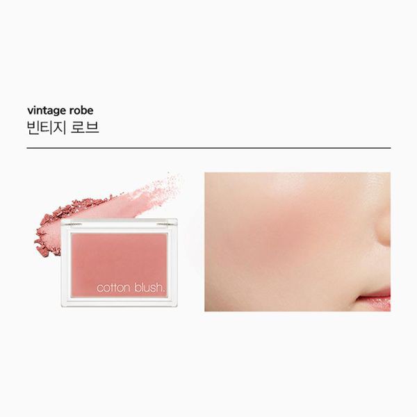 Phấn má hồng Missha cotton blush Hàn quốc