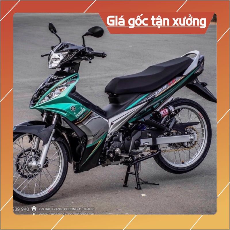 (FREE SHIP) Tem xe dán xe Exciter 2010 đe bạc 3 lớp ko bay màu