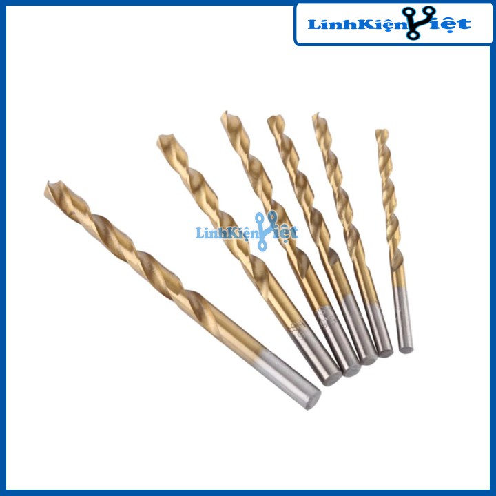 Bộ Mũi Khoan 19 Mũi Vàng Từ 1mm-10mm