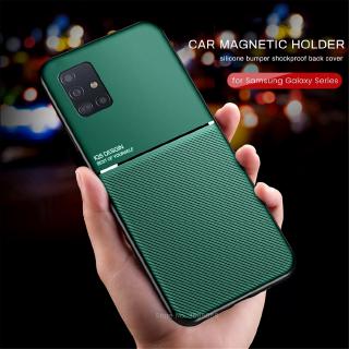 Ốp điện thoại silicon có giá nam châm chống sốc cho Samsung Galaxy A51 A71 A21 A01 M30s M21 A10 A20 A30 A50 A70 s