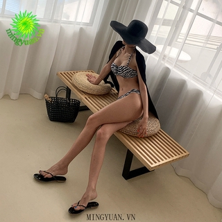 Bikini Nữ Cạp Cao Kẻ Sọc Thời Trang 2021
