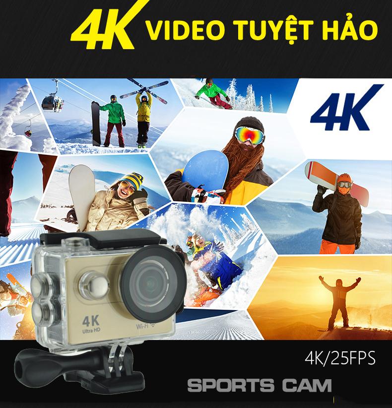 Camera Hành Trình Eken H9R 4K Ultra Hd Wifi  Ảnh Sắc Nét, Chân Thực, Chống Rung, Chống Va Đập