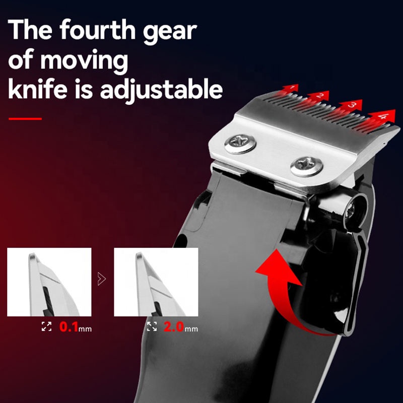 Tông Đơ Cắt Tóc Chuyên Nghiệp Kemei km-PG809A Có Thể Điều Chỉnh Màn Hình LCD km-809a