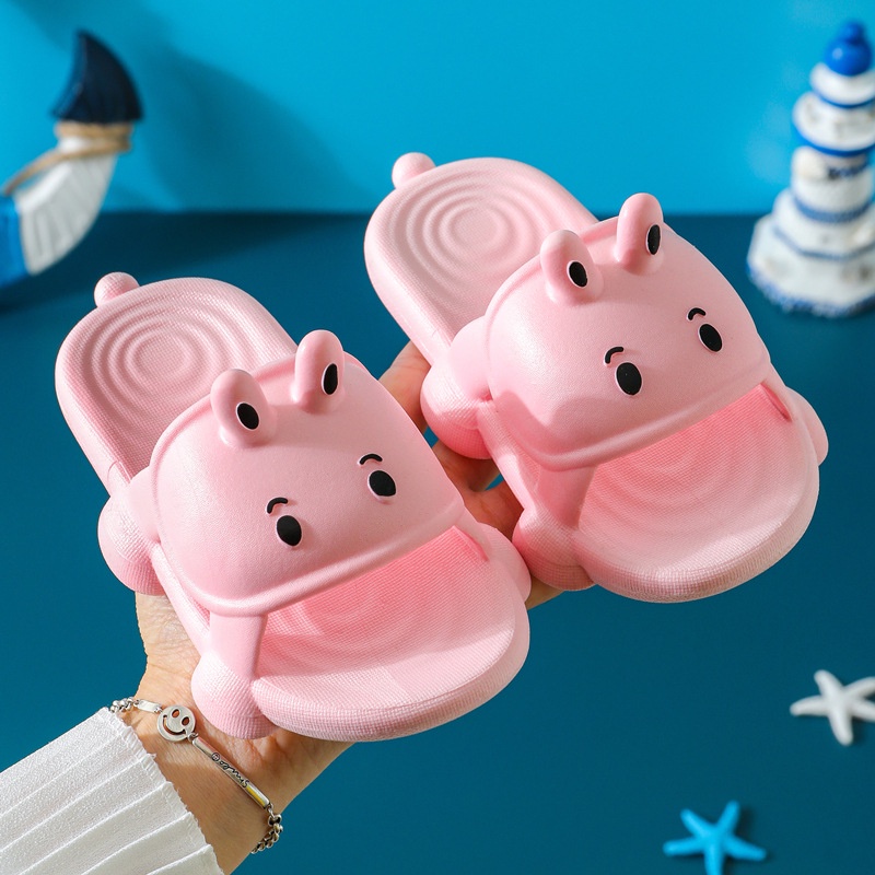 Xăng đan Unisex Mềm Thoáng Khí Không Trượt Hình Chú Ếch Dễ Thương Thời Trang Đi Biển Mùa Hè Cho Bé