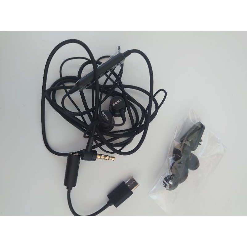 Tai nghe Sony MH750 và Cáp chuyển đổi Sony Type C Sang Audio 3.5mm,Cáp USB Type-C Sony EC260