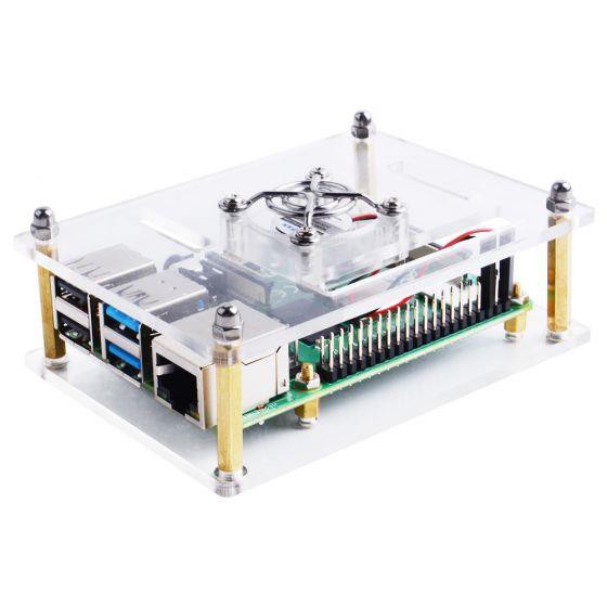 Case kèm quạt, tản nhiệt cho Raspberry Pi 4, Pi3, | BigBuy360 - bigbuy360.vn