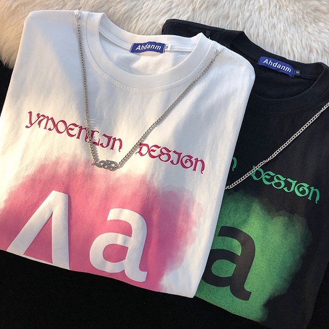 Áo Thun Ngắn Tay Dáng Rộng In Họa Tiết Xinh Xắn Dễ Phối Đồ
