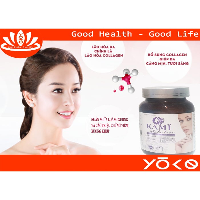 [Hồi Xuân] Bổ Sung Collagen Thủy Phân KAMI WHITE LOVE 50 viên Collagen Nhập Khẩu Ý - Yoko Pharma | BigBuy360 - bigbuy360.vn