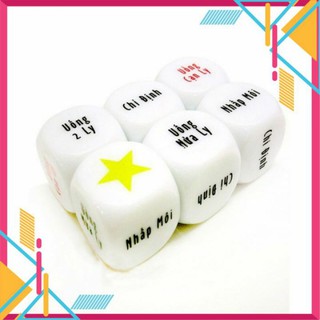 XÚC XẮC⚡FREESHIP⚡ CỤC XÚC XẮC ĂN NHẬU UỐNG BIA RƯỢU 6 MẶT GẮN KẾT BẠN BÈ