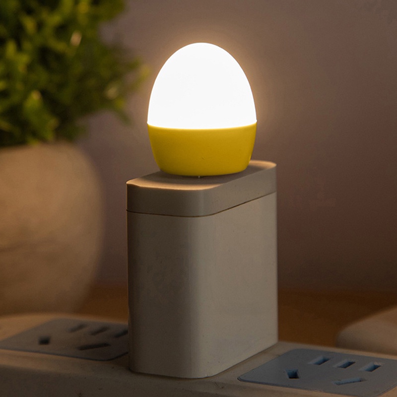 Đèn led ngủ tròn nhỏ bảo vệ mắt có cổng sạc usb cho máy tính