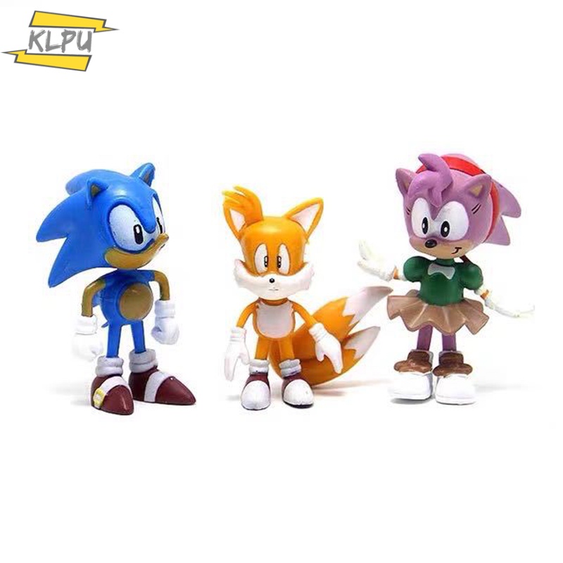 Bộ 6 Mô Hình Nhân Vật Nhím Sonic Dễ Thương Dành Cho Trẻ Em