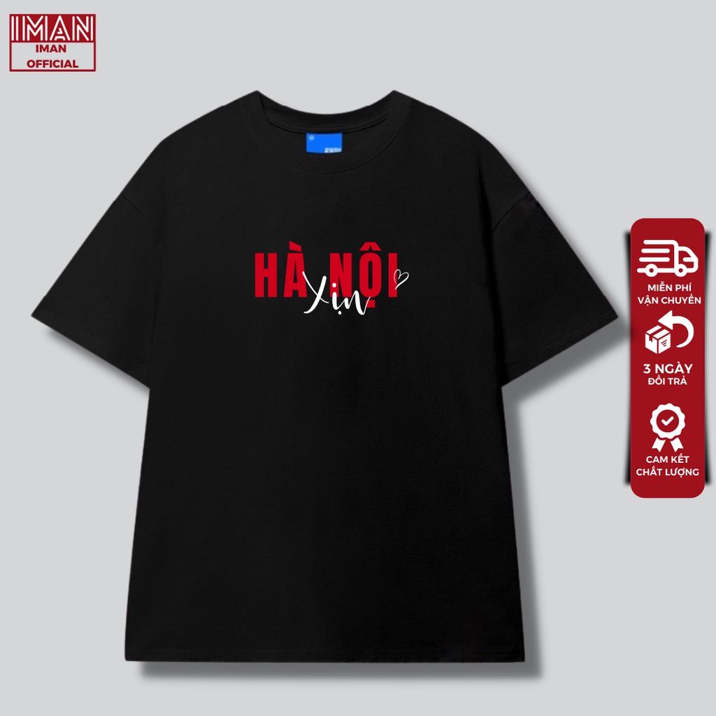 Áo thun HÀ NỘI XỊN phiên bản Premium Cao Cấp Chất Liệu 100% Cotton mềm mại, thoáng mát