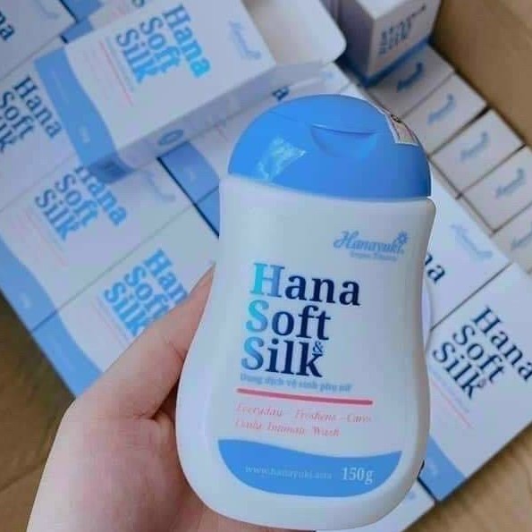 Dung dịch vệ sinh Hanayuki Soft&amp;Silk siêu se khít , khử mùi 150g