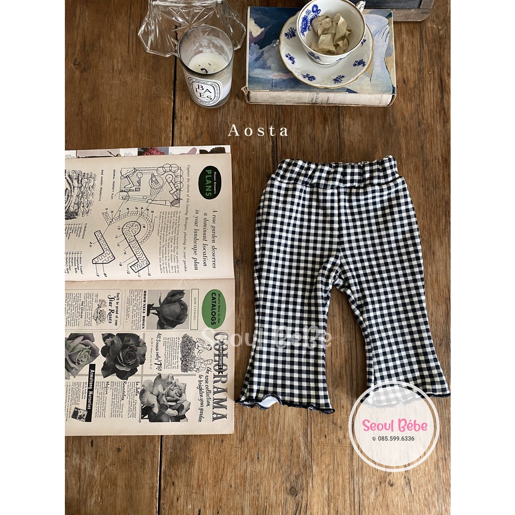 Quần legging ống loe cho bé Aosta Jelly pant made in Korea