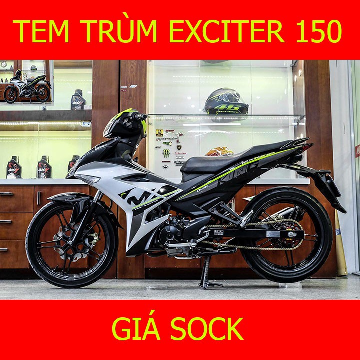 Tem Trùm Xe Exciter 150 Ex ( mẫu mới )