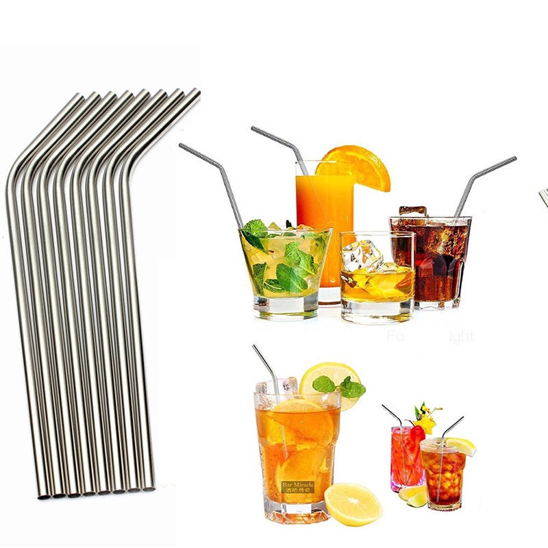 Ống hút bằng thép không gỉ kèm cọ rửa tiện dụng