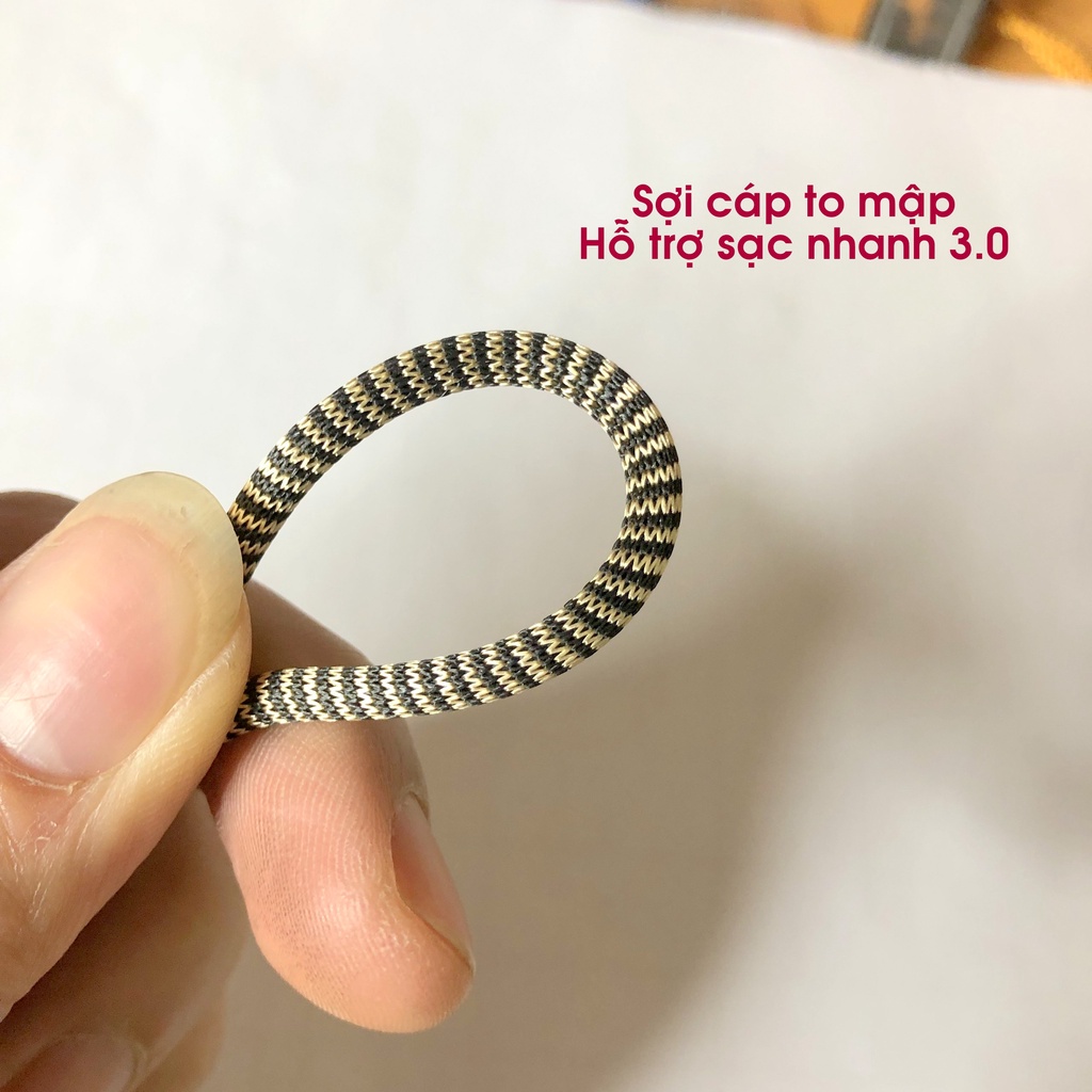 Cáp sạc TỰ NGẮT chân micro, type-c, dây xạc tự ngắt cho samsung, oppo, xiaomi công nghệ mới - KLH shop