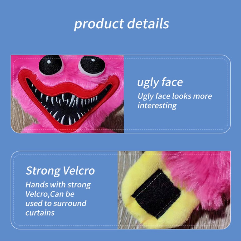 SABUY 40 cm Poppy Playtime Đồ chơi sang trọng Ôm ấp Huggy Wuggy Nhân vật hoạt hình dễ thương Búp bê cho trẻ em Trẻ em