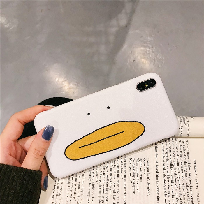 [ IPHONE ] Ốp Lưng Silicon Face Duck - B084