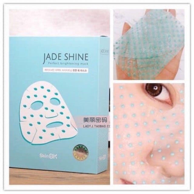 Hộp 10 Miếng Mặt Nạ Dưỡng Trắng Skin BK Jade Shine-Hàn Quốc