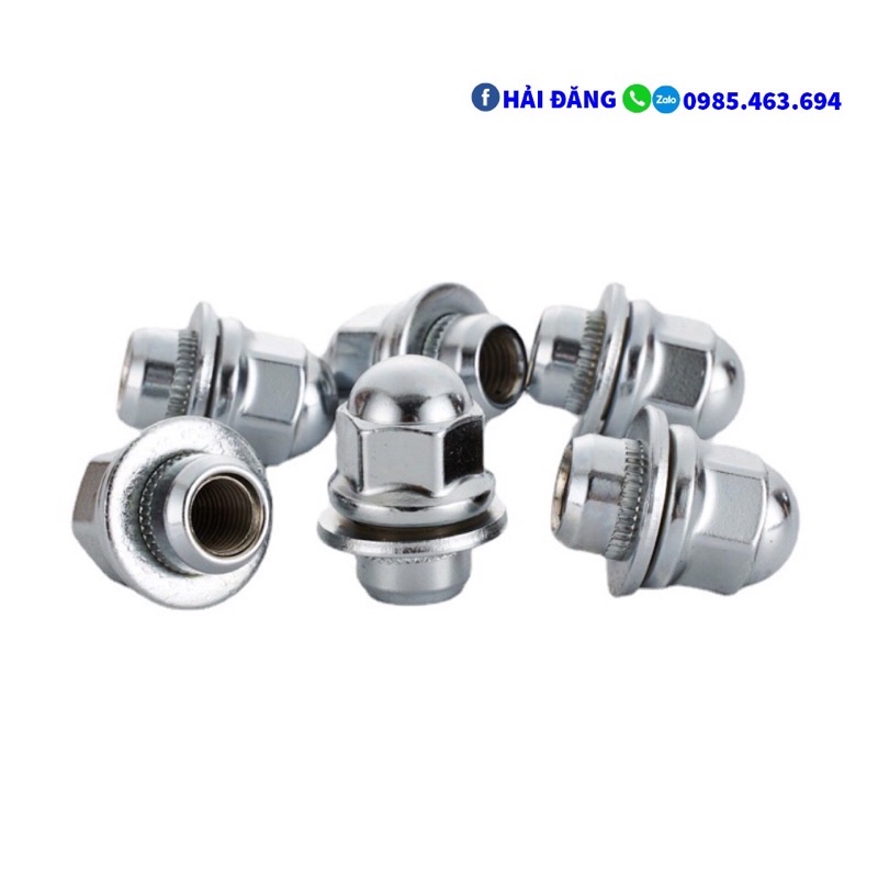 Ốc lốp bánh xe, ốc tắc kê, Ê cu mâm xe Mitsubishi ( Pajero, Xpander, ... ) đúc khối
