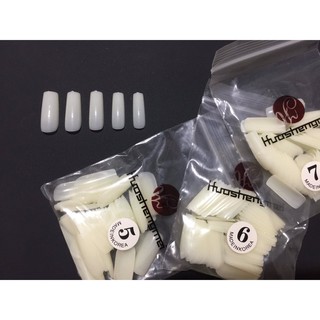 Móng úp HSM Lẻ Side Vuông, Bầu, Thang, Nhọn phom chuẩn [5,6,7,8,9] Mỗi Túi lẻ side 40 Móng