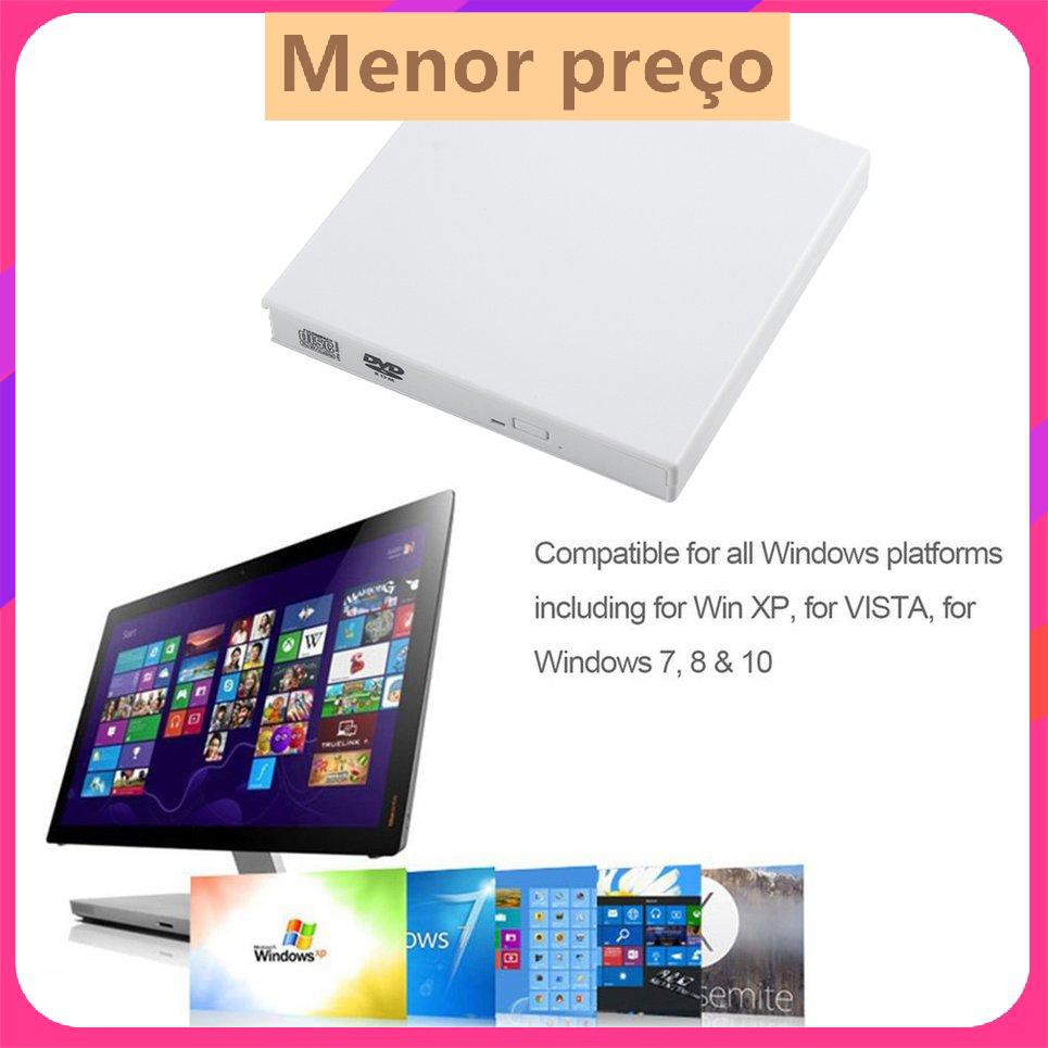 Kết hợp ngoài USB Ổ đĩa quang Đầu CD / DVD Đầu ghi CD cho PC Laptop Win 7 8